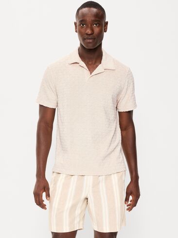 قميص بولو تيري منقوش من Old Navy - Wish Bone in Saudi Arabia