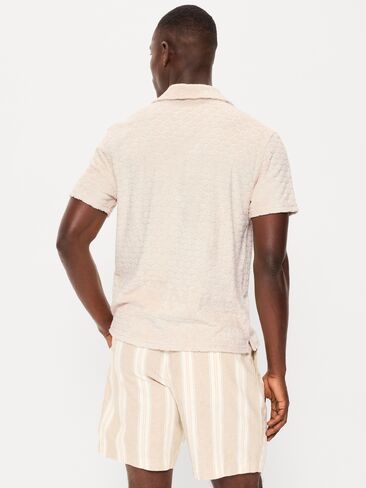 قميص بولو تيري منقوش من Old Navy - Wish Bone in Saudi Arabia