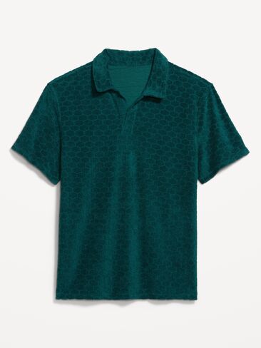 Old Navy Textured Terry Polo - Jet Stream in Saudi Arabia