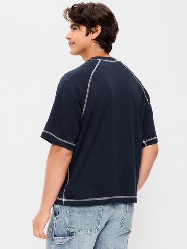Old Navy Loose Raglan Cropped Sweatshirt - In the Navy in Saudi Arabia