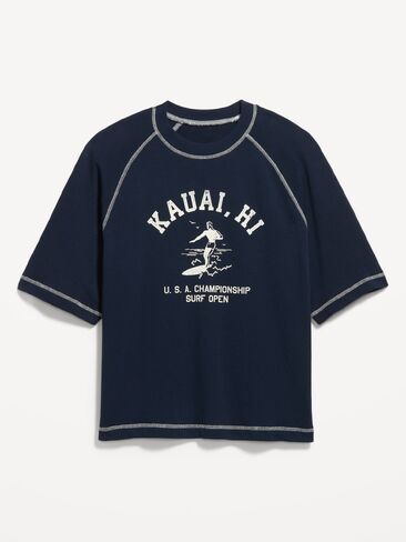 Old Navy Loose Raglan Cropped Sweatshirt - In the Navy in Saudi Arabia