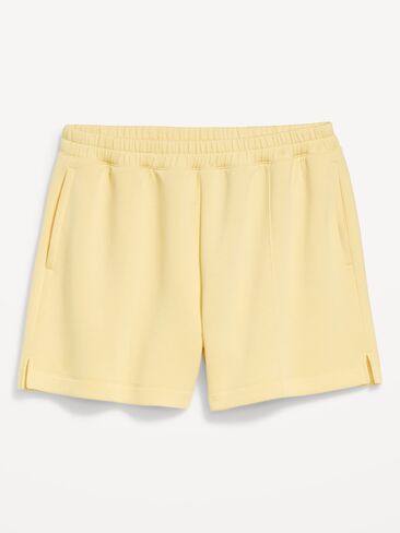 شورت Old Navy عالي الخصر من الصوف - درزة داخلية 5 بوصة - أصفر زبدة in Saudi Arabia