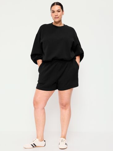 Old Navy High-Waisted Bounce Fleece Shorts -- 5-inch inseam - Black Jack in Saudi Arabia