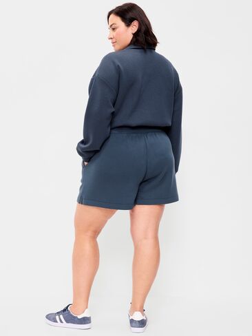 Old Navy High-Waisted Bounce Fleece Shorts -- 5-inch inseam - Dusk Navy in Saudi Arabia