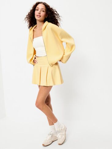 سويت شيرت بغطاء رأس من الصوف بحاشية فقاعية من Old Navy - أصفر زبدة in Saudi Arabia