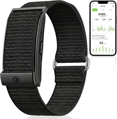 Smart Bracelet,Health and Fitness Tracker,24/7 Heart Monitor & Sleep Tracker, Multi-Sport Tracker Wristband with Free APP (Black) in Saudi Arabia