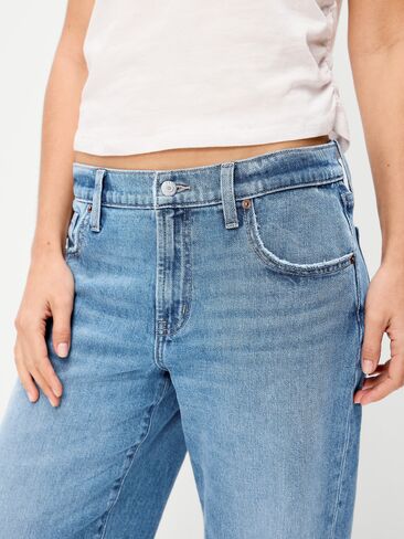 Old Navy Low-Rise Loose Jeans - Light Wash in Saudi Arabia