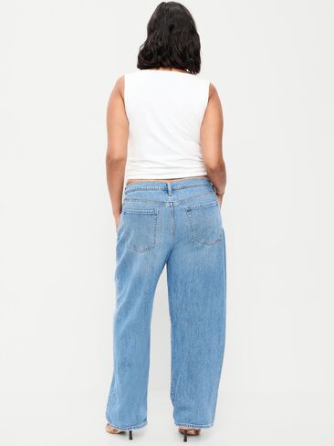 Old Navy Low-Rise Loose Jeans - Light Wash in Saudi Arabia