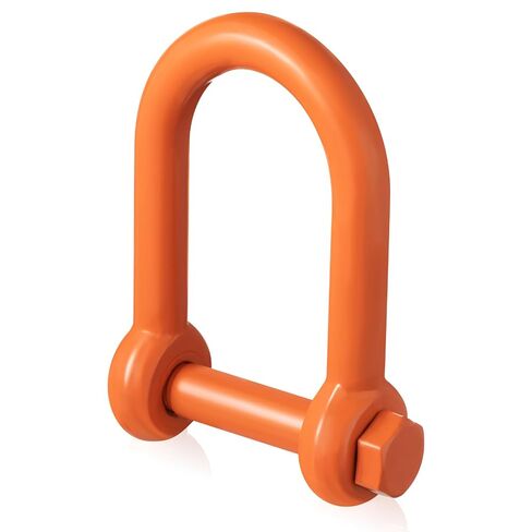 2 Pcs Screw Pin Long Reach Shackle 1 Inch (wll 9.5 Tons), Long Reach Shackle with Painted Screw Pin, Clevis D-Ring Lifting Attachment, Professional Use, Industrial Alloy Steel in Saudi Arabia
