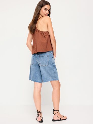 Old Navy Mid-Rise Baggy Jean Cut-Off Shorts -- 9-inch inseam - Vivien in Saudi Arabia