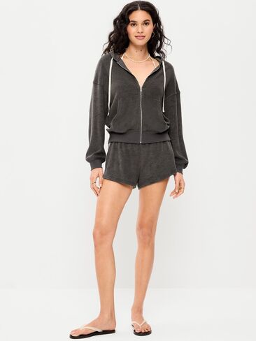 Old Navy Mid-Rise Terry Cloth Shorts -- 2.5-inch inseam - Panther in Saudi Arabia
