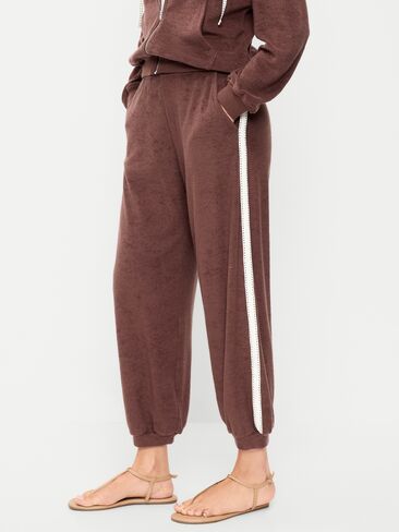 بنطلون حريم من قماش تيري متوسط ​​الارتفاع من Old Navy - فلفل in Saudi Arabia