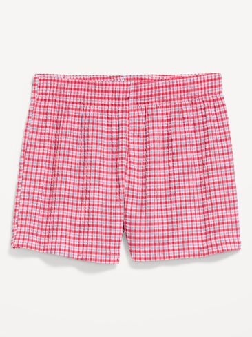 شورت بيجامة قطني من Old Navy - منقوش باللون الأحمر in Kuwait