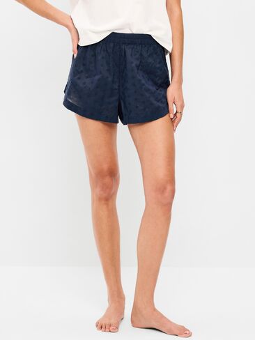 شورت بيجامة بوكسر بوبلين كلاسيكي من Old Navy - كحلي in Saudi Arabia