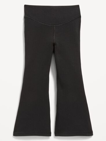 Old Navy PowerChill Crossover Flared Leggings for Toddler Girls - Black Jack in Saudi Arabia