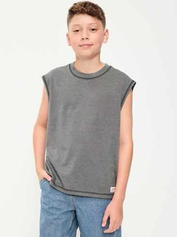 Old Navy Boxy Muscle Tank Top for Boys - Panther in Saudi Arabia