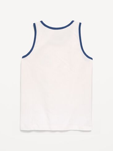 Old Navy Softest Graphic Tank Top for Boys - Sea Salt in Saudi Arabia