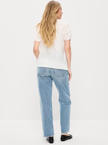 Old Navy Maternity Full-Panel OG Loose Jeans - Courtney in Saudi Arabia
