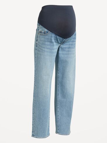 Old Navy Maternity Full-Panel OG Loose Jeans - Courtney in Saudi Arabia