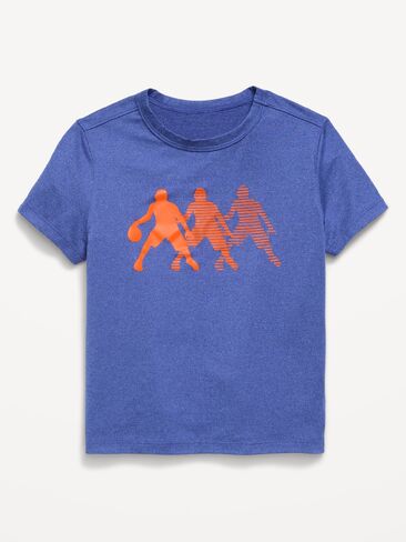 تي شيرت برسومات قصيرة الأكمام من Old Navy CloudMotion للأولاد الصغار - أزرق مائي in Kuwait