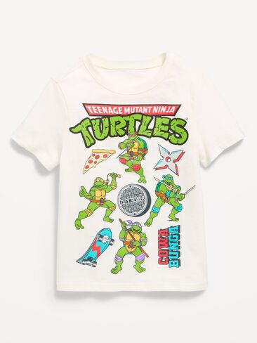 تي شيرت برسومات للجنسين من Old Navy Teenage Mutant Ninja Turtles™ للأطفال الصغار - ملح البحر in Kuwait