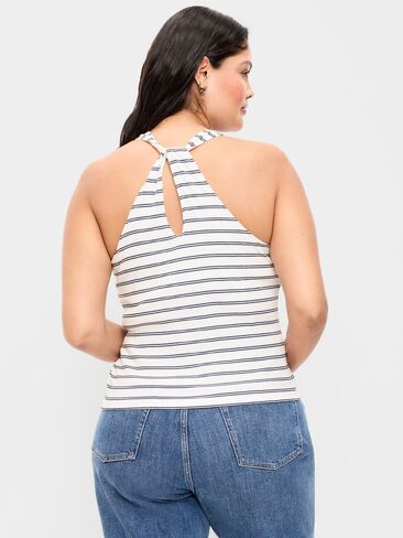 قميص بدون أكمام بحلقة خلفية مضلعة بدون أكمام من Old Navy - شريط كحلي in Saudi Arabia