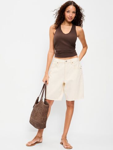 Old Navy Ribbed Loop-Back Halter Top - Peppercorn in Kuwait