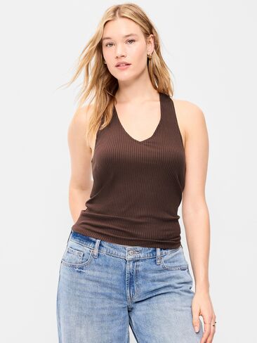Old Navy Ribbed Loop-Back Halter Top - Peppercorn in Kuwait
