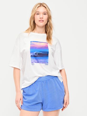 Old Navy Short-Sleeve Loose Crew-Neck T-Shirt - Calla Lilies in Saudi Arabia