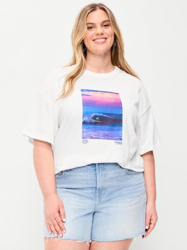 Old Navy Short-Sleeve Loose Crew-Neck T-Shirt - Calla Lilies in Saudi Arabia