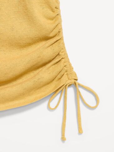 Old Navy Cap-Sleeve Shirred Side Top - SANDSTORM in Saudi Arabia