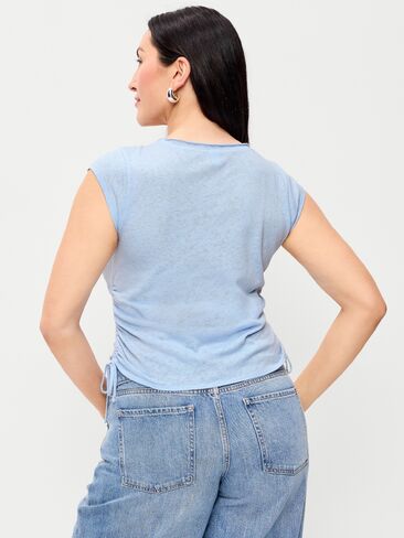 Old Navy Cap-Sleeve Shirred Side Top - Sky Maintenance in Saudi Arabia