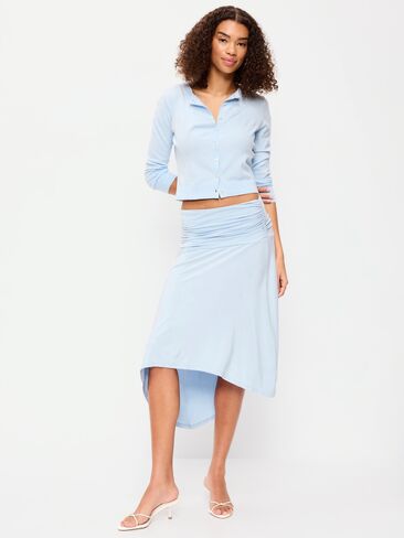 Old Navy Asymmetrical Draped Midi Skirt - Sky Maintenance in Saudi Arabia
