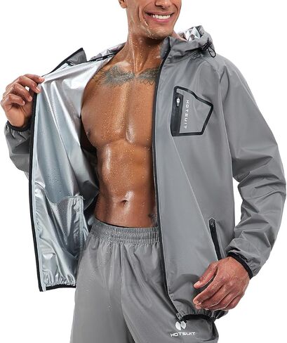 HOTSUIT Sauna Pant for Men Gym Sweat Pants Black, S in Saudi Arabia