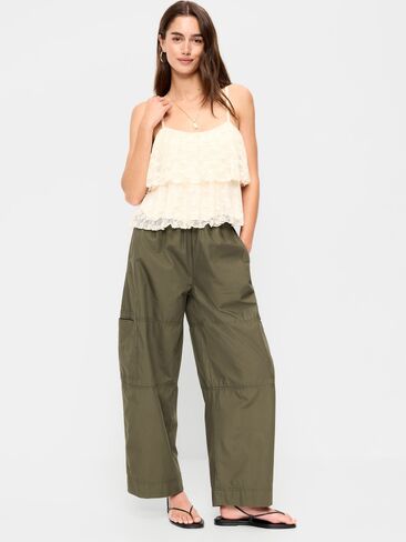 بنطال Old Navy قصير الساق متوسط ​​الارتفاع - أخضر تراثي in Saudi Arabia