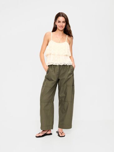 بنطال Old Navy قصير الساق متوسط ​​الارتفاع - أخضر تراثي in Saudi Arabia
