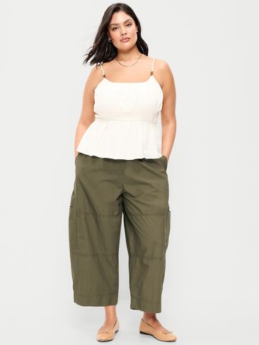 بنطال Old Navy قصير الساق متوسط ​​الارتفاع - أخضر تراثي in Saudi Arabia
