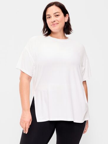 Old Navy CloudMotion Short-Sleeve Tunic - Magnolia in Saudi Arabia
