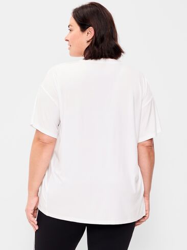 Old Navy CloudMotion Short-Sleeve Tunic - Magnolia in Saudi Arabia