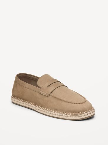 Old Navy Faux-Suede Espadrille Loafers for Men - Toasted Almond in Saudi Arabia
