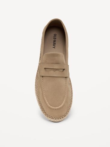 Old Navy Faux-Suede Espadrille Loafers for Men - Toasted Almond in Saudi Arabia