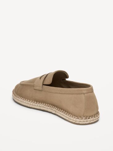 Old Navy Faux-Suede Espadrille Loafers for Men - Toasted Almond in Saudi Arabia