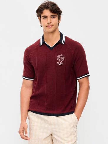 Old Navy Rugby-Style Sweater Polo - Scarlet Fire in Saudi Arabia