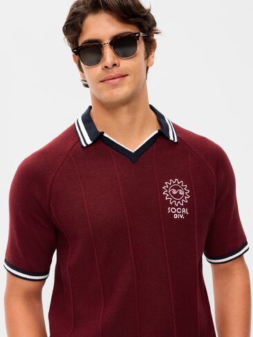 Old Navy Rugby-Style Sweater Polo - Scarlet Fire in Saudi Arabia