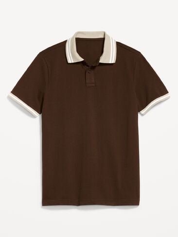 Old Navy Classic Fit Pique Polo - Earthen in Saudi Arabia