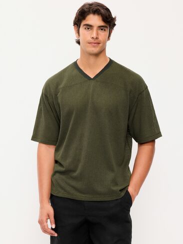 Old Navy Football-Style Knit T-Shirt - Forest Green in Saudi Arabia