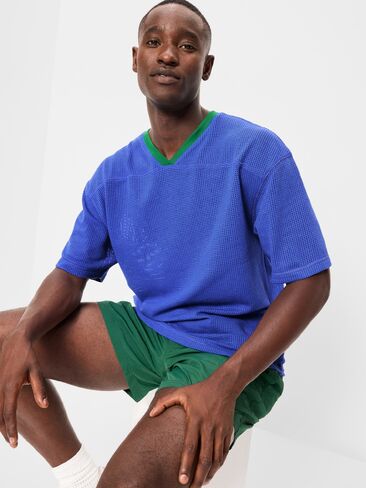 تي شيرت منسوج بنمط كرة القدم Old Navy - أزرق كرايون in Saudi Arabia