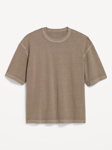 Old Navy Garment-Dyed Heavyweight Cropped T-Shirt - Brown Truffle in Saudi Arabia