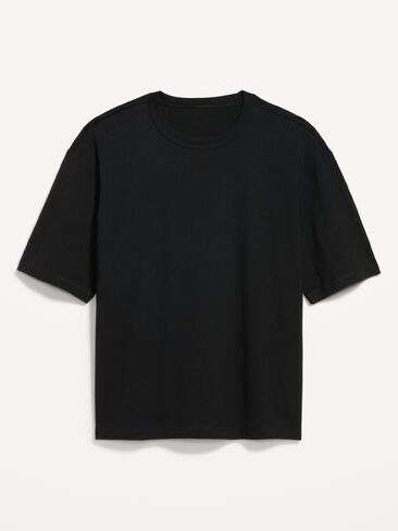 Old Navy Garment-Dyed Heavyweight Cropped T-Shirt - Black Jack in Saudi Arabia