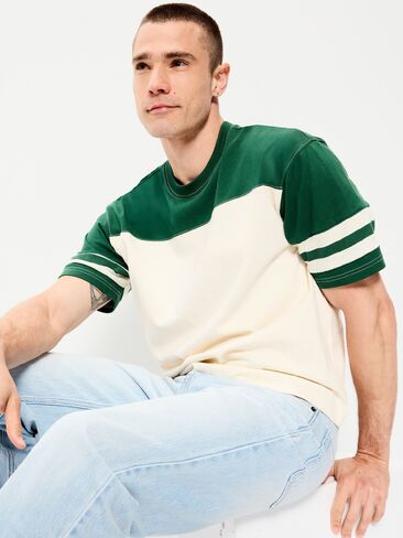 Old Navy Heavyweight Short-Sleeve Football-Style T-Shirt - Field Of Greens in Saudi Arabia